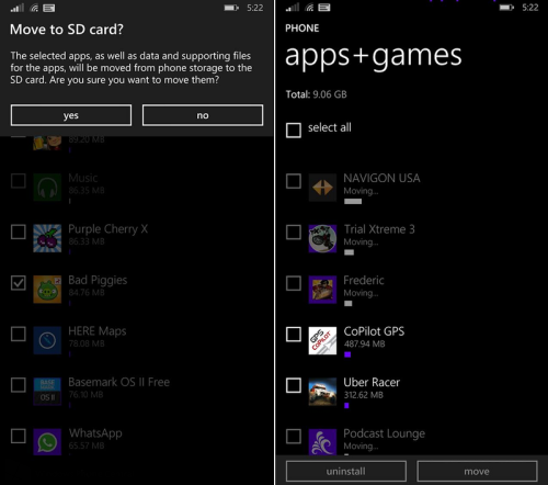 move to 128GB sd card