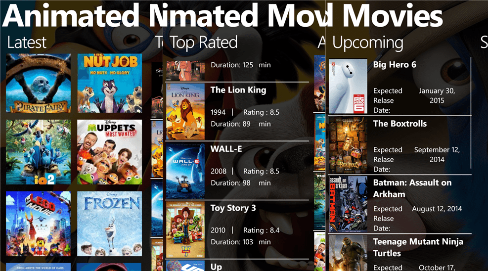 Animated Movies an app for Online animated movies