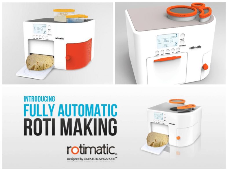 Rotimatic hand on