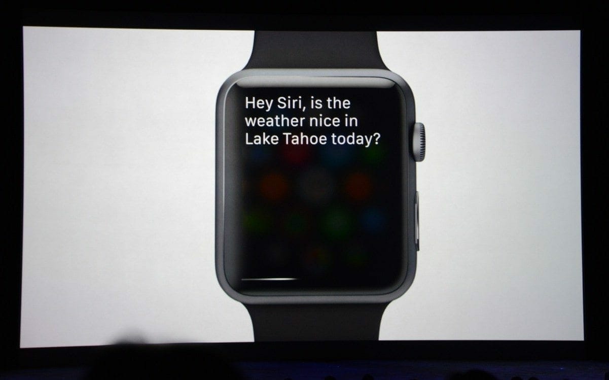 siri on iWatch