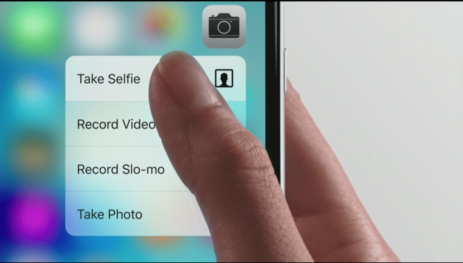 Apple 3D Touch Menu