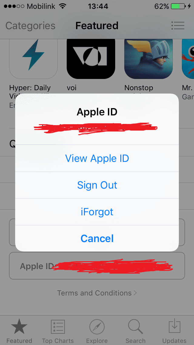 Signout-Apple-ID