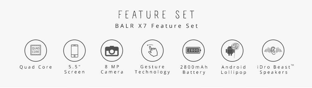 iDroid Balr X7 Features