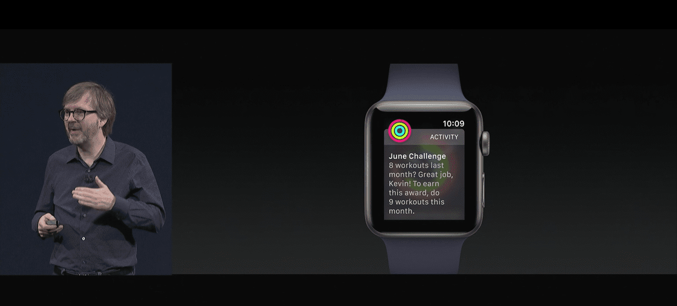 mothly achievement Apple Watch