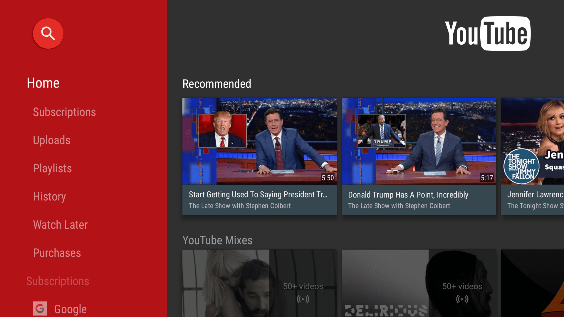 youtube apk tv