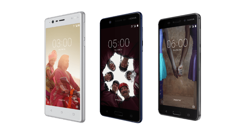 Nokia Phones 3, 5 and 6