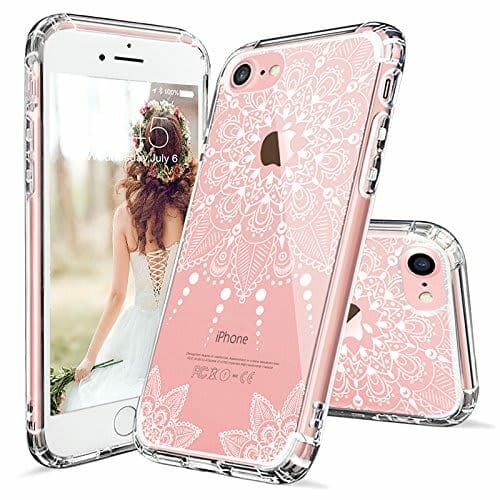 White Henna Floral Case