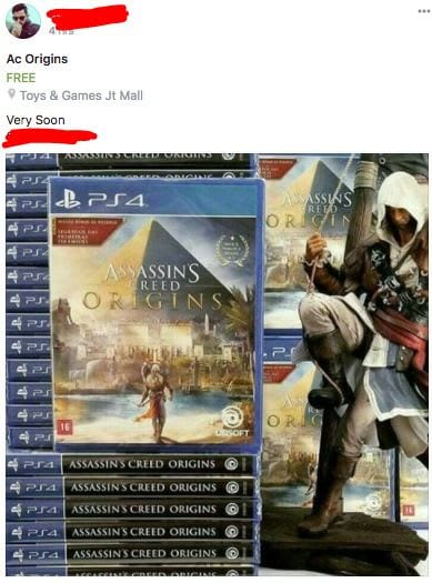 Assassins Creed Origins Copies Leaked