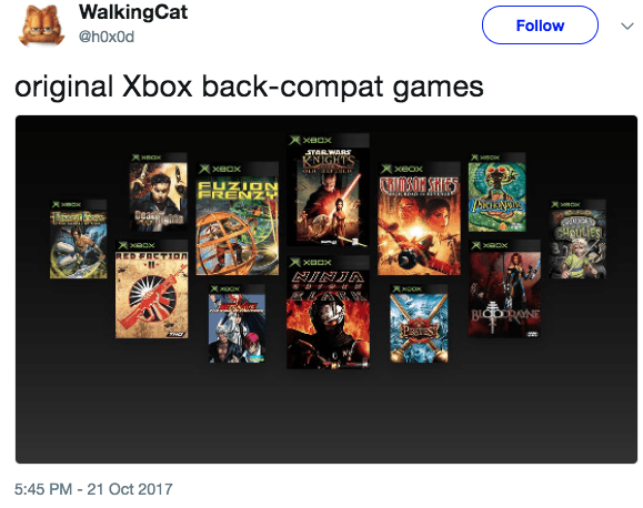 Original Xbox Backwards Compatible Games