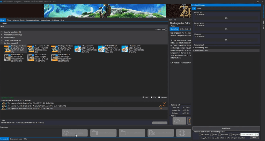 Download The Legend of Zelda: BotW on PC using Cemu 1.11.2 /1.11.3