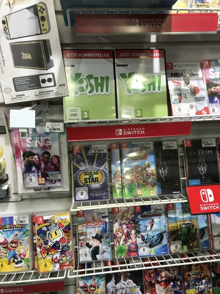 Yoshi Switch Spotted at GameStop