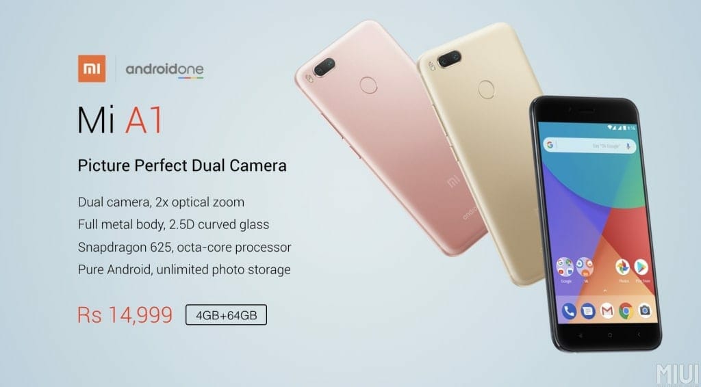 Xiaomi MI A1 India