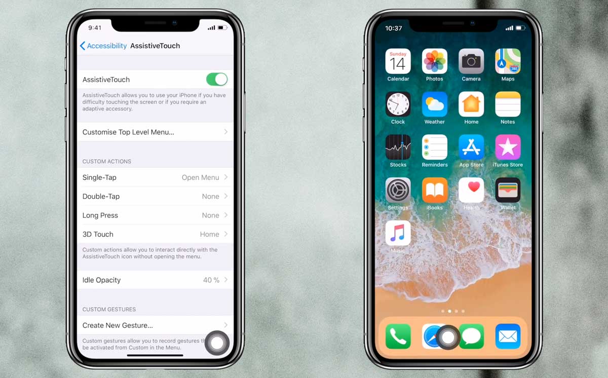 iPhone X Assistive Touch
