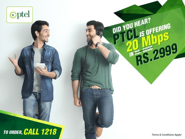 PTCL Broadband Packages 20Mbps