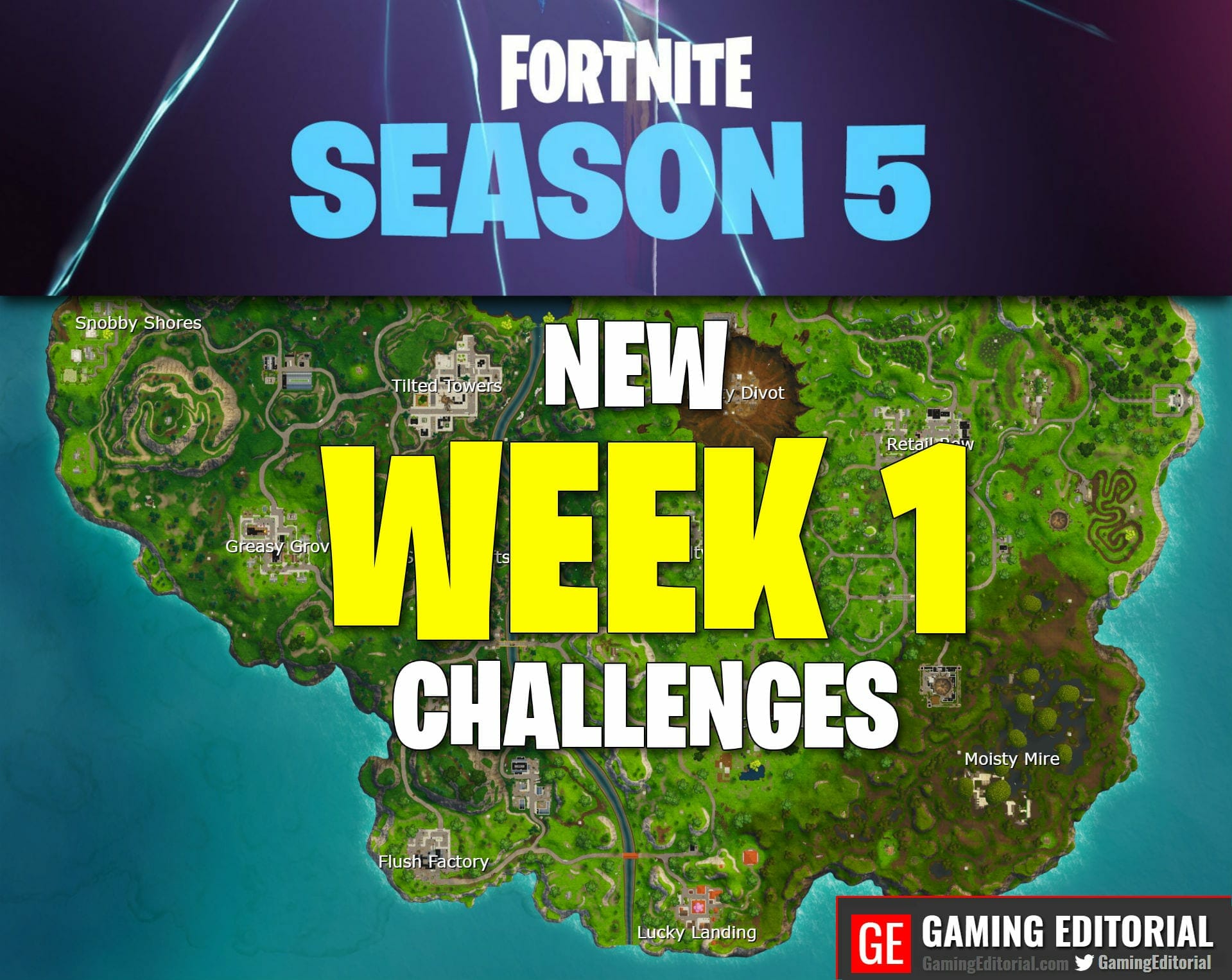 Fortnite Week 1 Challenges(Season 5): How to Solve Them ... - 1919 x 1526 jpeg 362kB