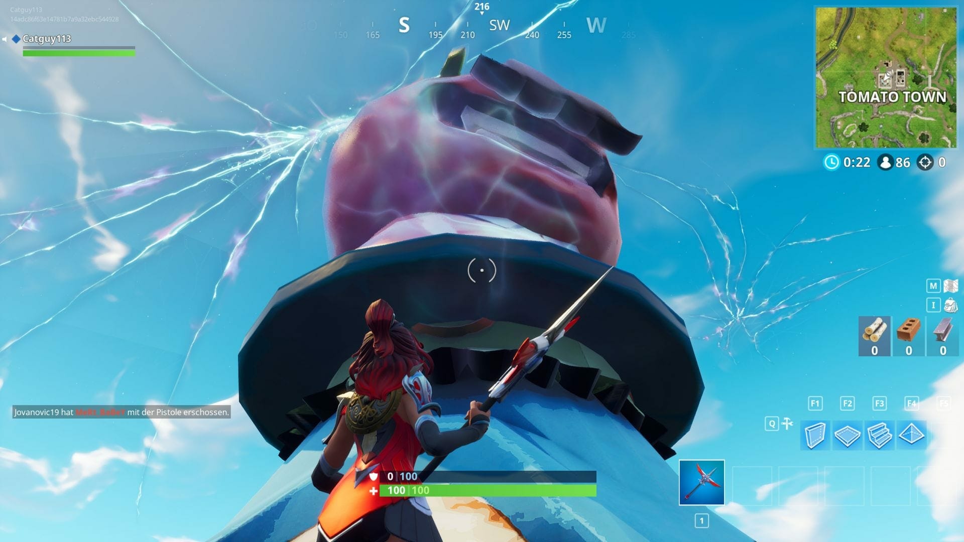 Cracks in the Fortnite Map