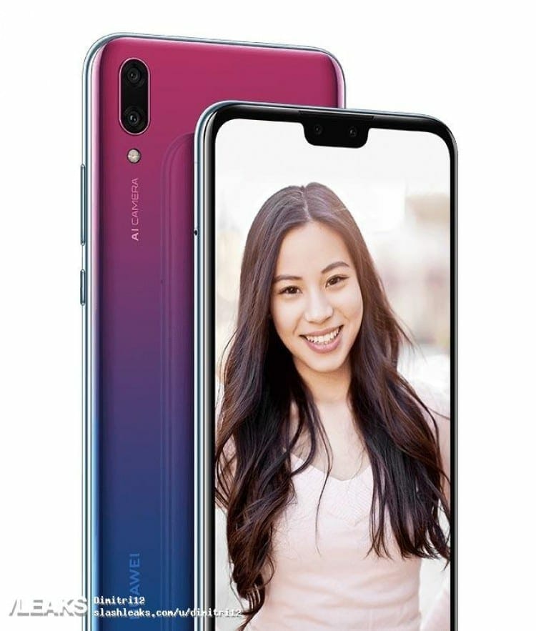 Huawei Y9 Plus render