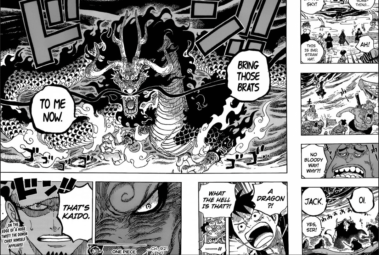 One Piece Chapter 921 Reveals Kaido S Real Form