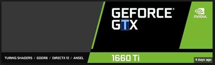 NVIDIA GeForce GTX 1660 Ti