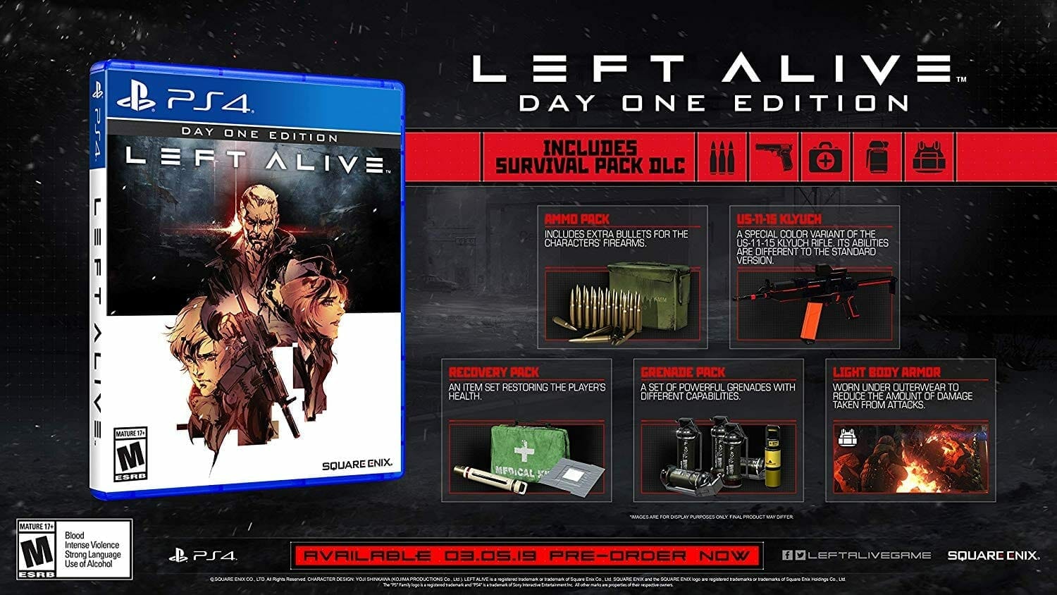 Left Alive Pre-Order Bonuses