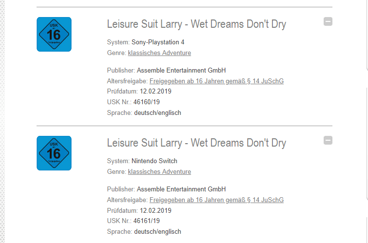Leisure Suit Larry - Wet Dreams Don't Dry for Nintendo Switch