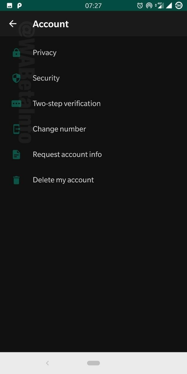 WhatsApp dark mode