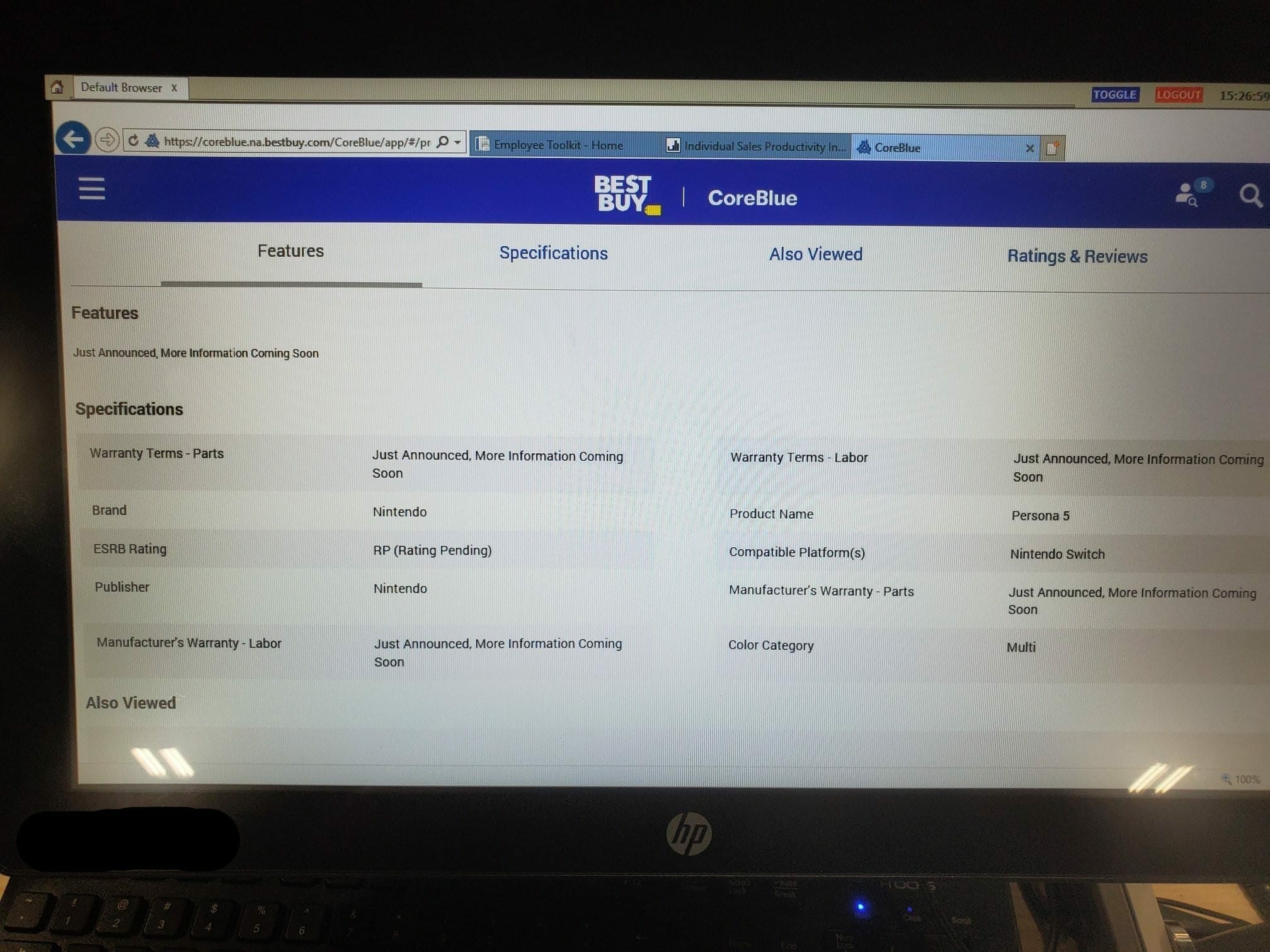 Persona 5 for Nintendo Switch