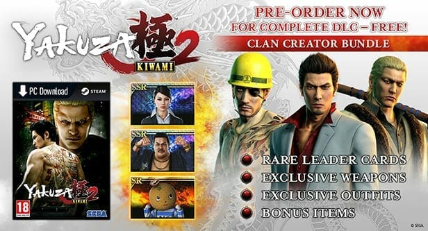 Yakuza Kiwami 2 Pre-Order Bonus