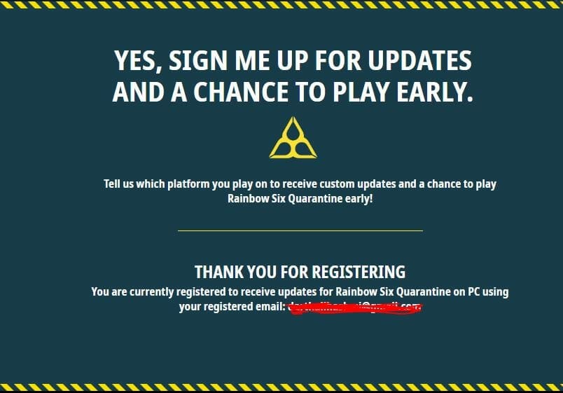 Rainbow Six Quarantine Beta