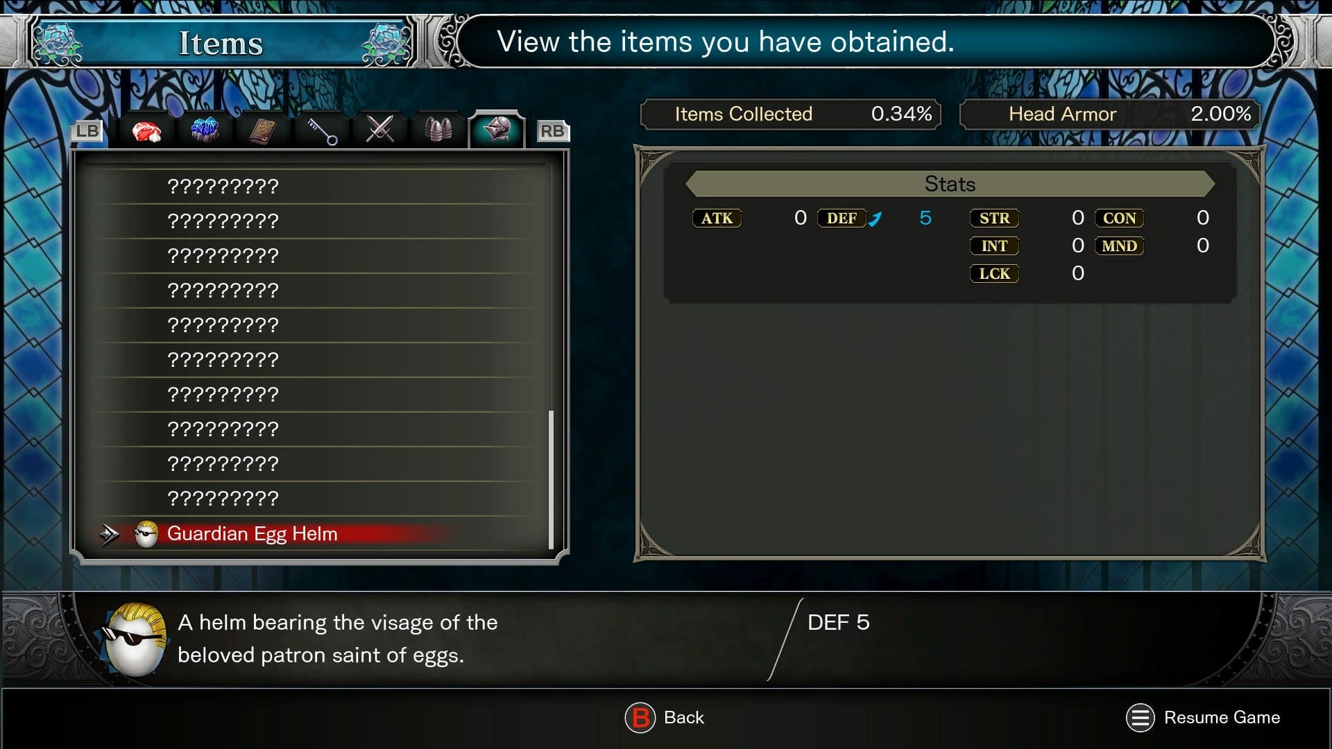 Bloodstained Ritual of The Night Cheat Codes