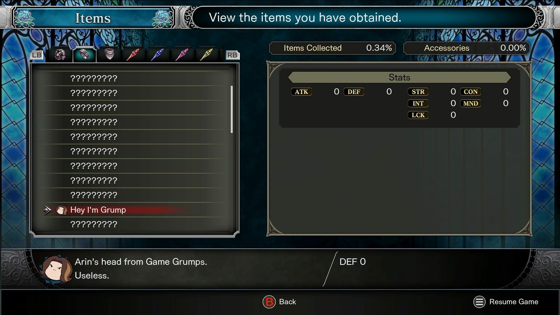 Bloodstained Ritual of The Night Cheat Codes