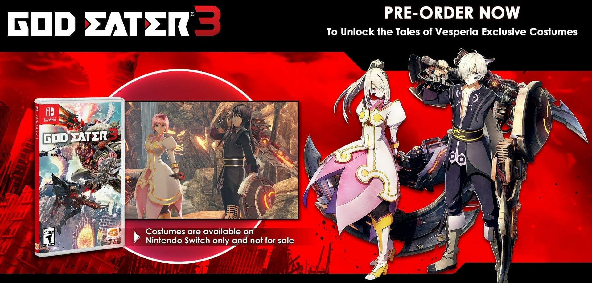 God Eater 3 Pre-Order Bonus for Nintendo Switch
