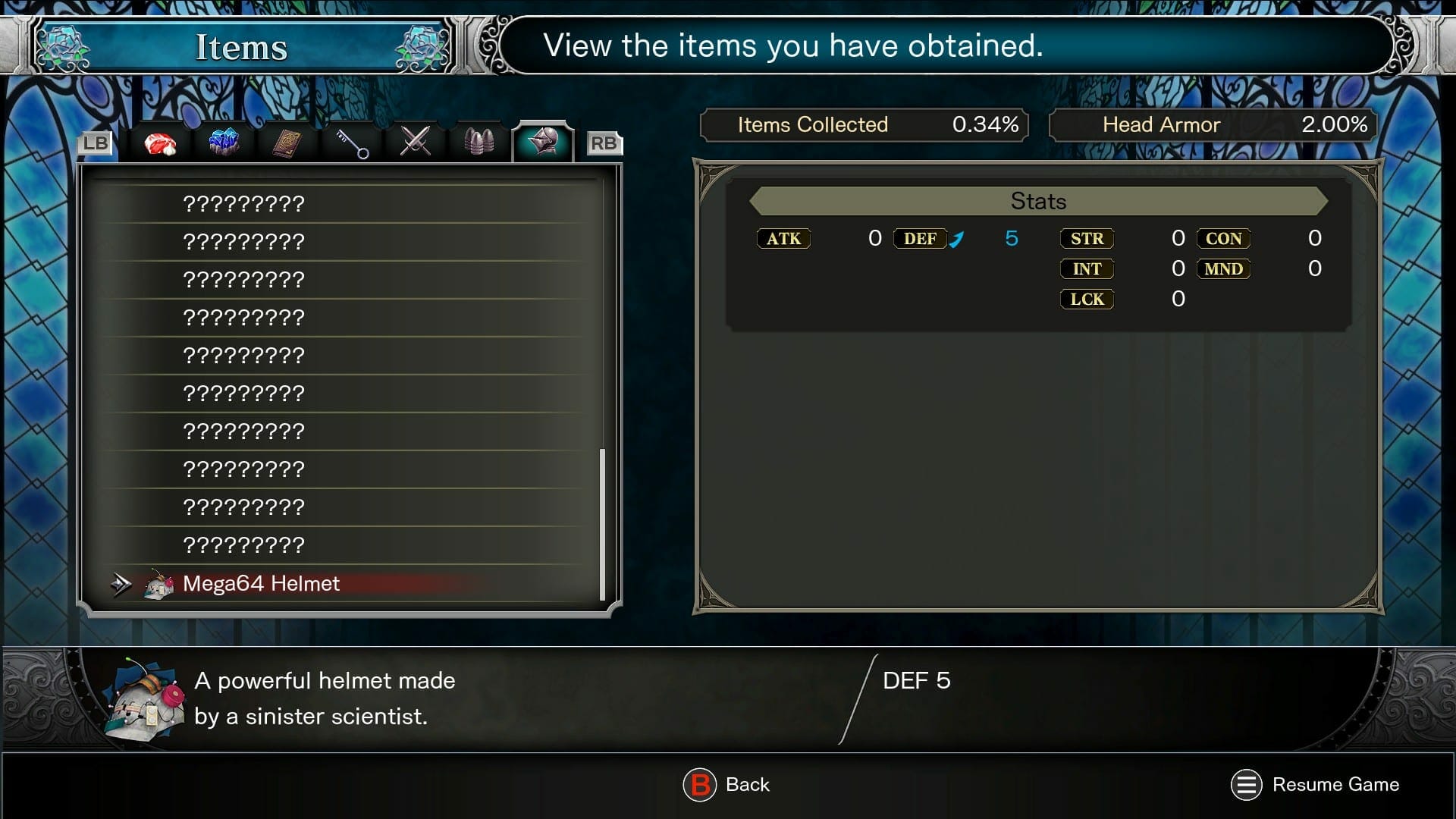 Bloodstained Ritual of The Night Cheat Codes