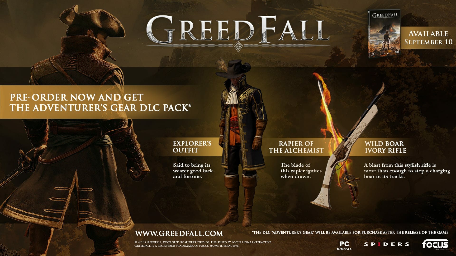 Greedfall Pre-Order Bonus