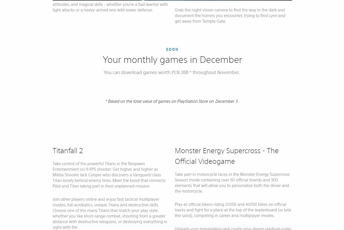 PS Plus December 2019 Games Leaked