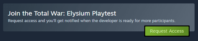 Request Beta Access On Steam