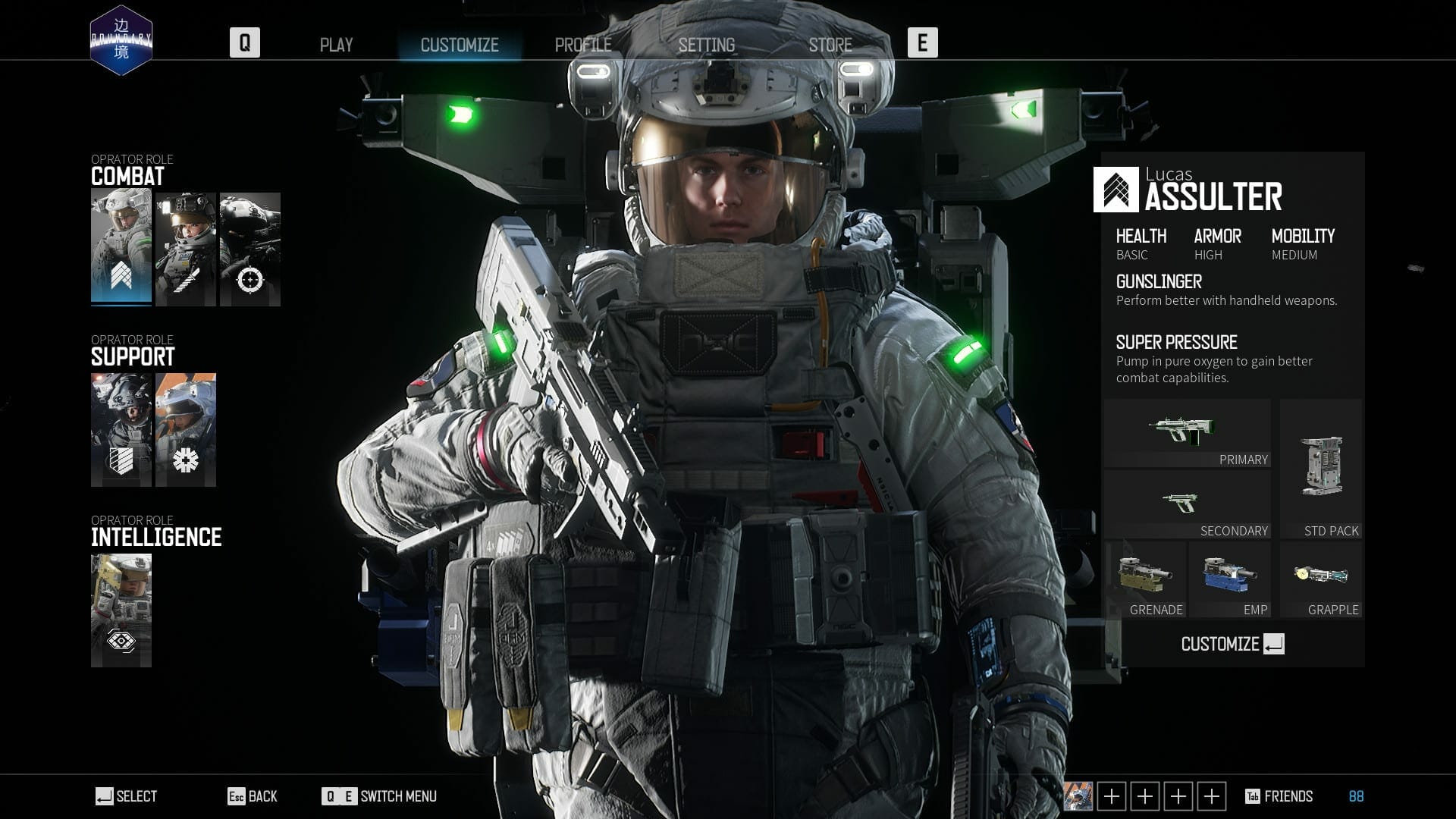 Boundary System Requirements