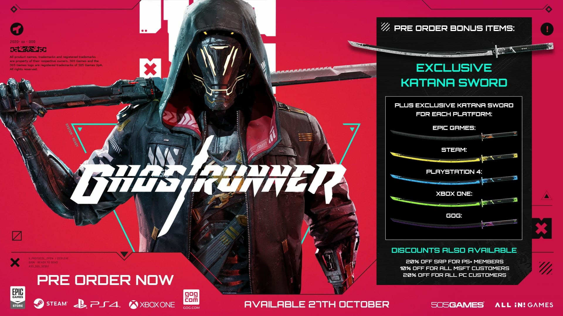 Ghostrunner Pre-Order Bonus