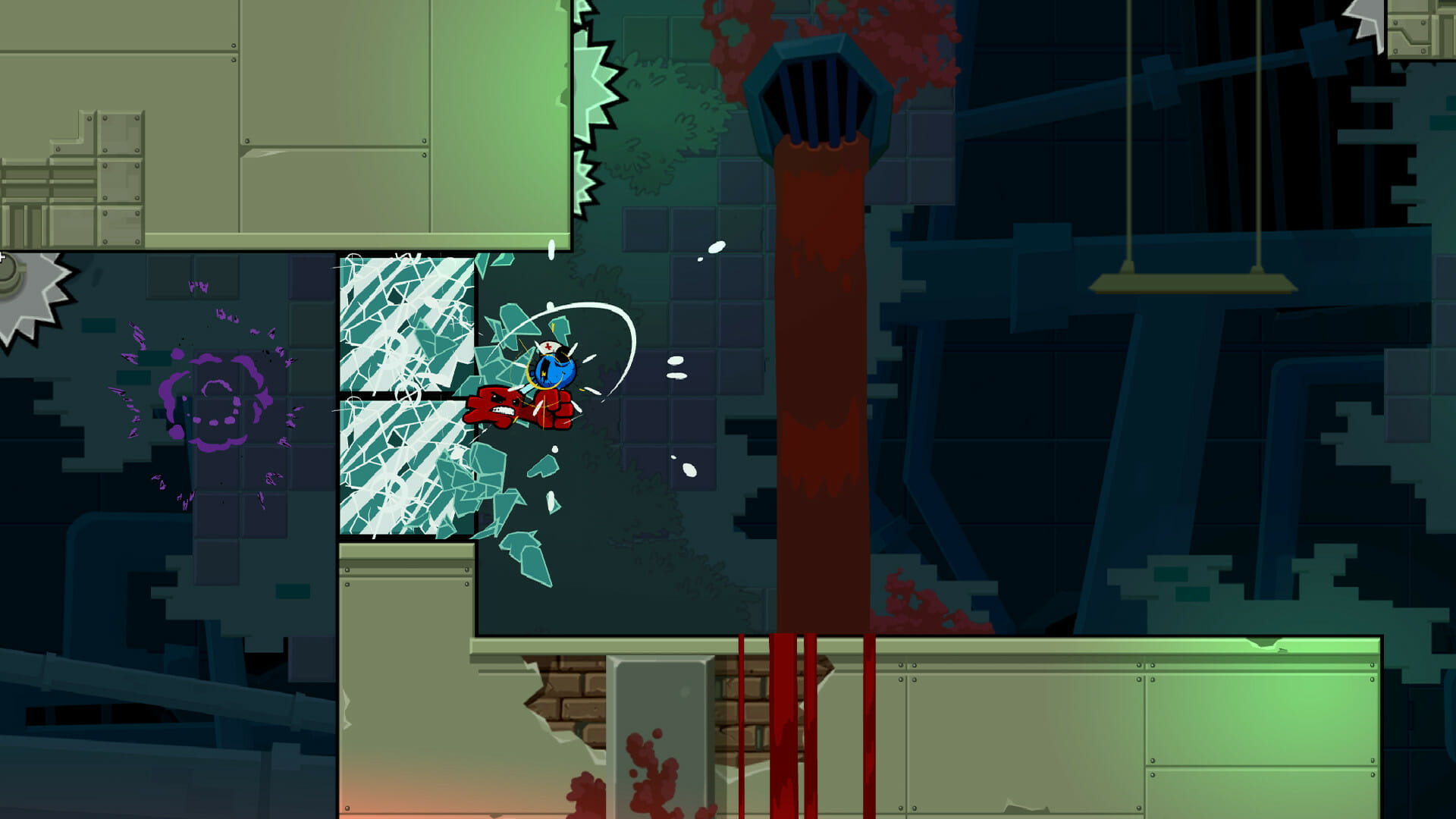 Super Meat Boy Forever Crashing