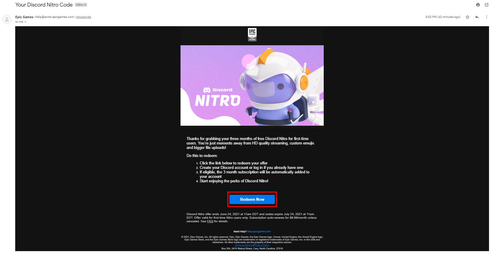 On Epic Games Store, here is how to download Discord Nitro for free, but  there is a deadline