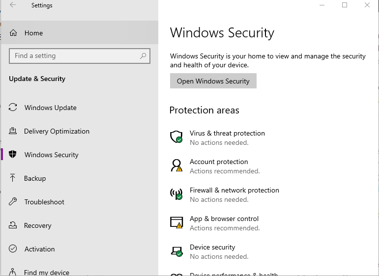 screenshot for windows security for scarlet nexus LowLevelFatalError fix