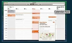 Maverick OS X Calendar App
