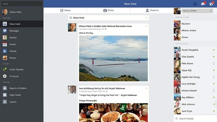 facebook-app-windows-8.1-interface facebook-app-windows-8.1-interface