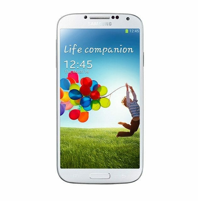 galaxy s4 white front