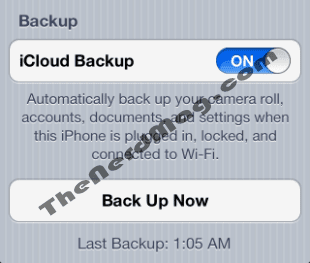 iCloud backup iCloud
