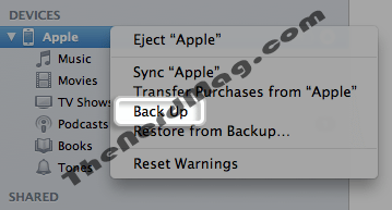 iTunes Backup itunes