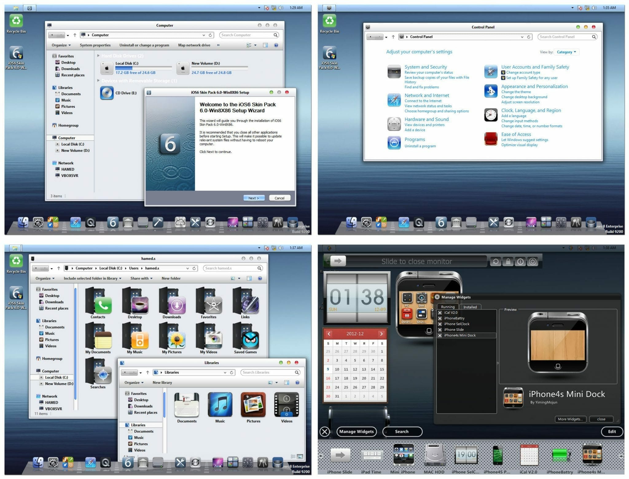 iOS 6 theme for windows